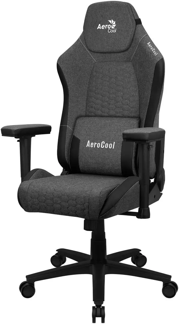 Кресло геймерское AeroCool Crown AeroWeave (Ash Black)