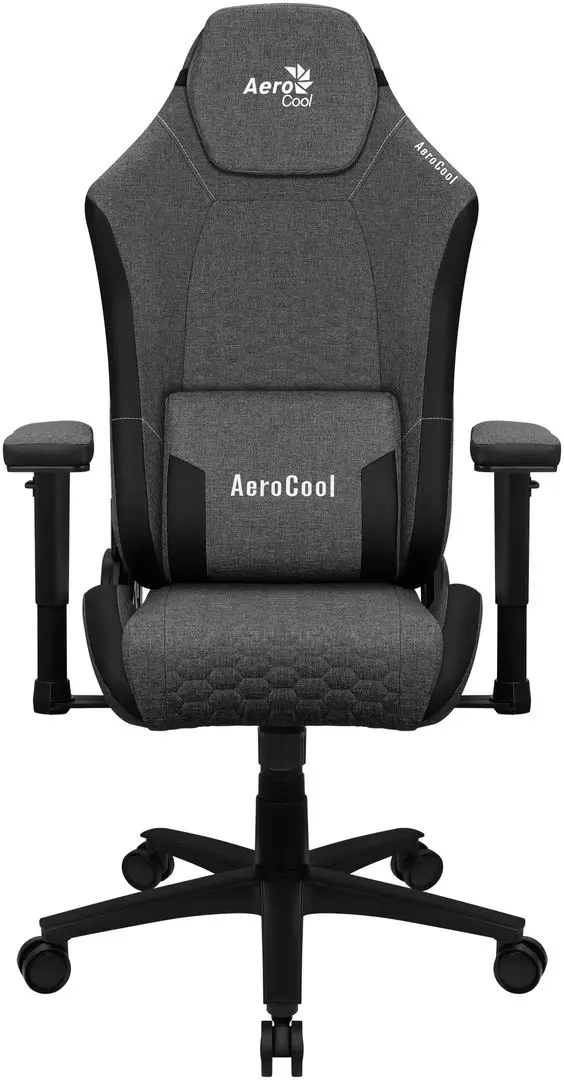 Кресло геймерское AeroCool Crown AeroWeave (Ash Black)