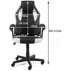 Fotoliu gaming Akord F4G FG-19 (Blue/Black) Thumb