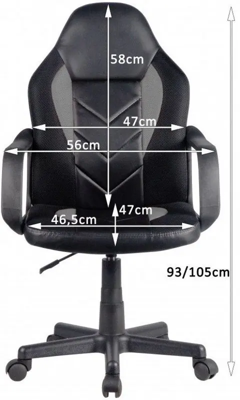 Fotoliu gaming Akord F4G FG-C18 (Black/Gray)