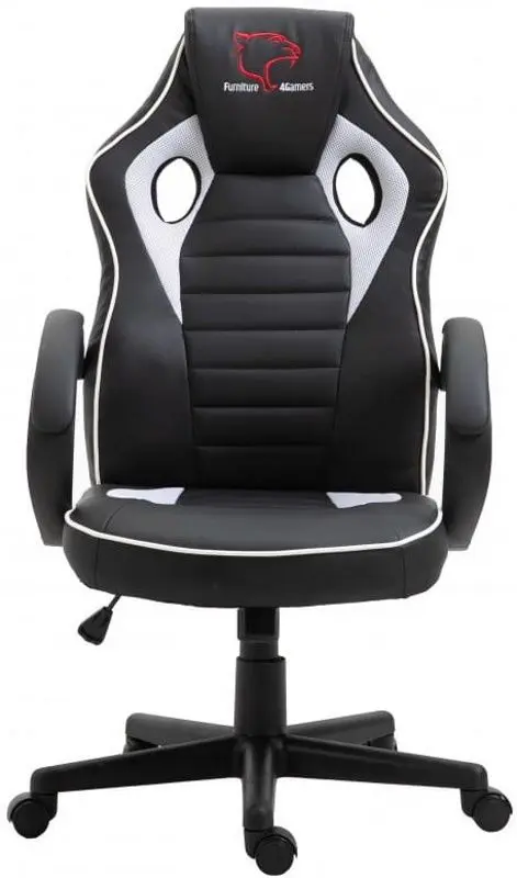 Кресло геймерское Akord F4G FG21 (Black/White) - 7