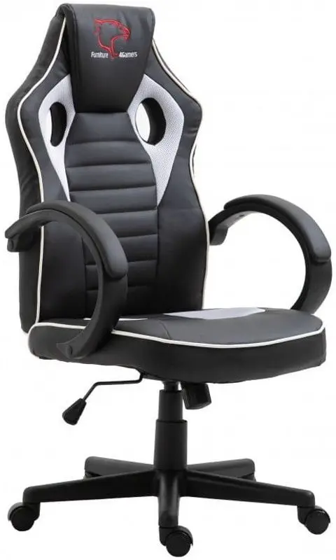 Кресло геймерское Akord F4G FG21 (Black/White)