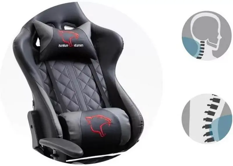 Кресло геймерское Akord F4G FG40 HQ (Gray) - 8