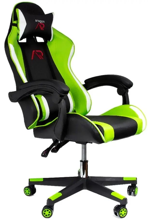 Кресло геймерское Aragon CM-439917 (Black/Green)