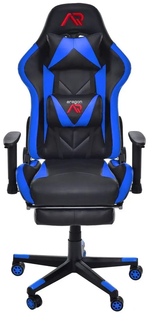 Fotoliu gaming + covoras pentru mouse Jumi Aragon CM-439481 (Black/Blue)