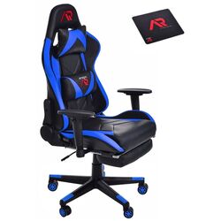 Fotoliu gaming + covoras pentru mouse Jumi Aragon CM-439481 (Black/Blue)