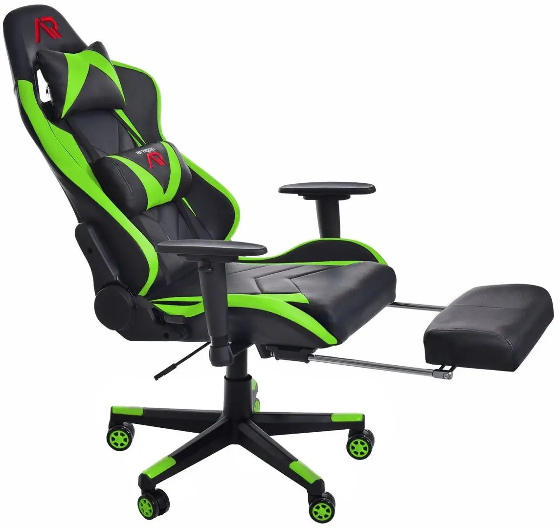 Fotoliu gaming + covoras pentru mouse Aragon Dragon CM-439511 (Black/Green) - 7