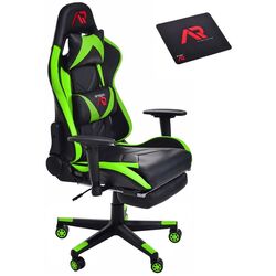 Fotoliu gaming + covoras pentru mouse Aragon Dragon CM-439511 (Black/Green)