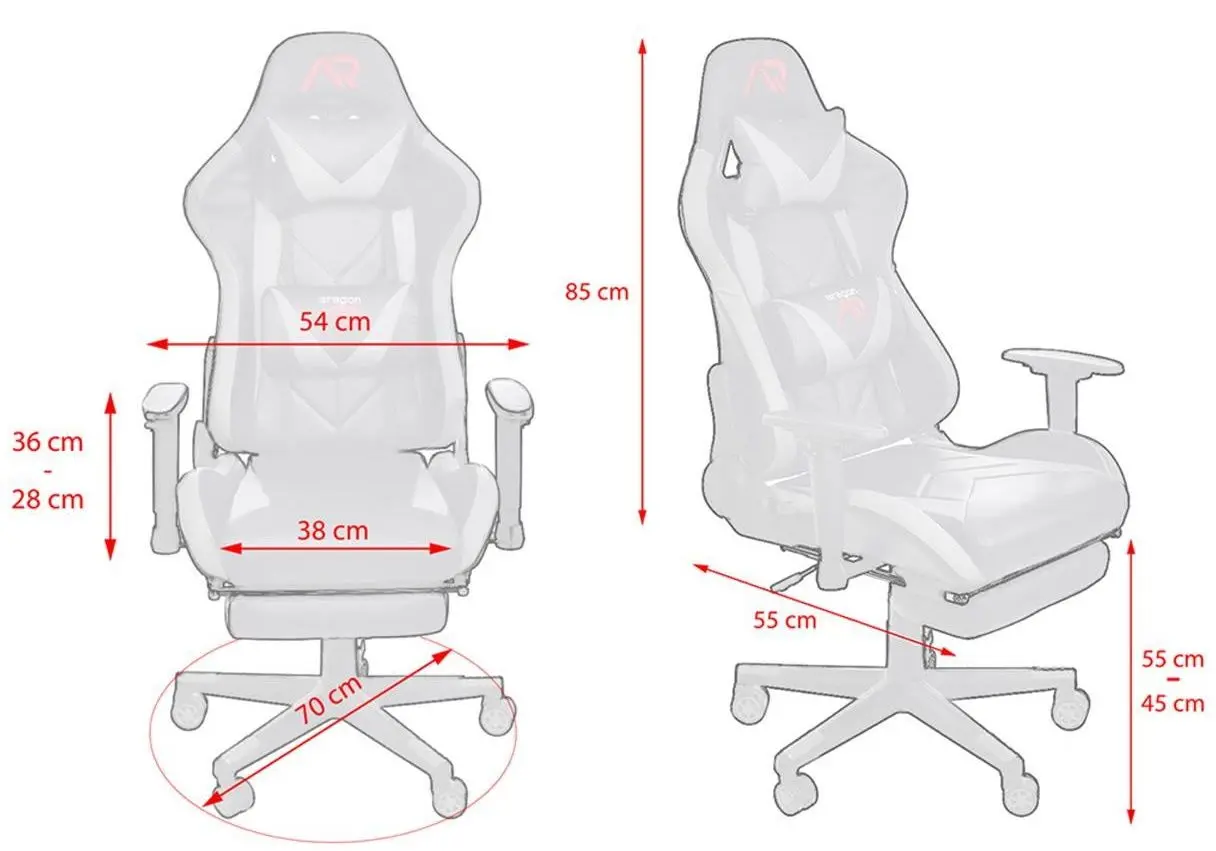 Fotoliu gaming + covoras pentru mouse Aragon Dragon CM-439511 (Black/Green) - 2