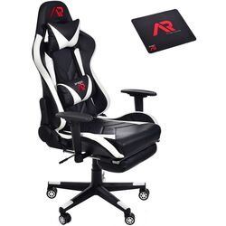 Fotoliu gaming + covoras pentru mouse Jumi Aragon CM-439528 (Black/White)