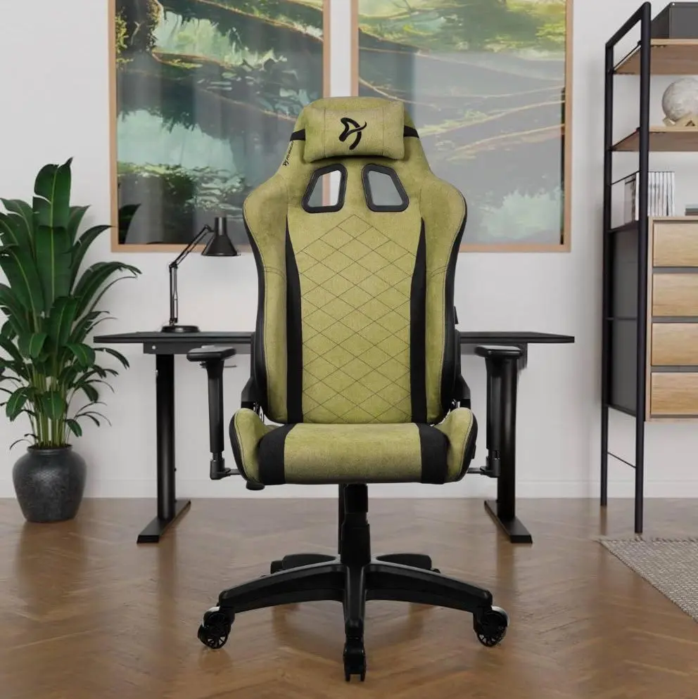 Игровое кресло Arozzi Avanti Soft Fabric (Moss Green)