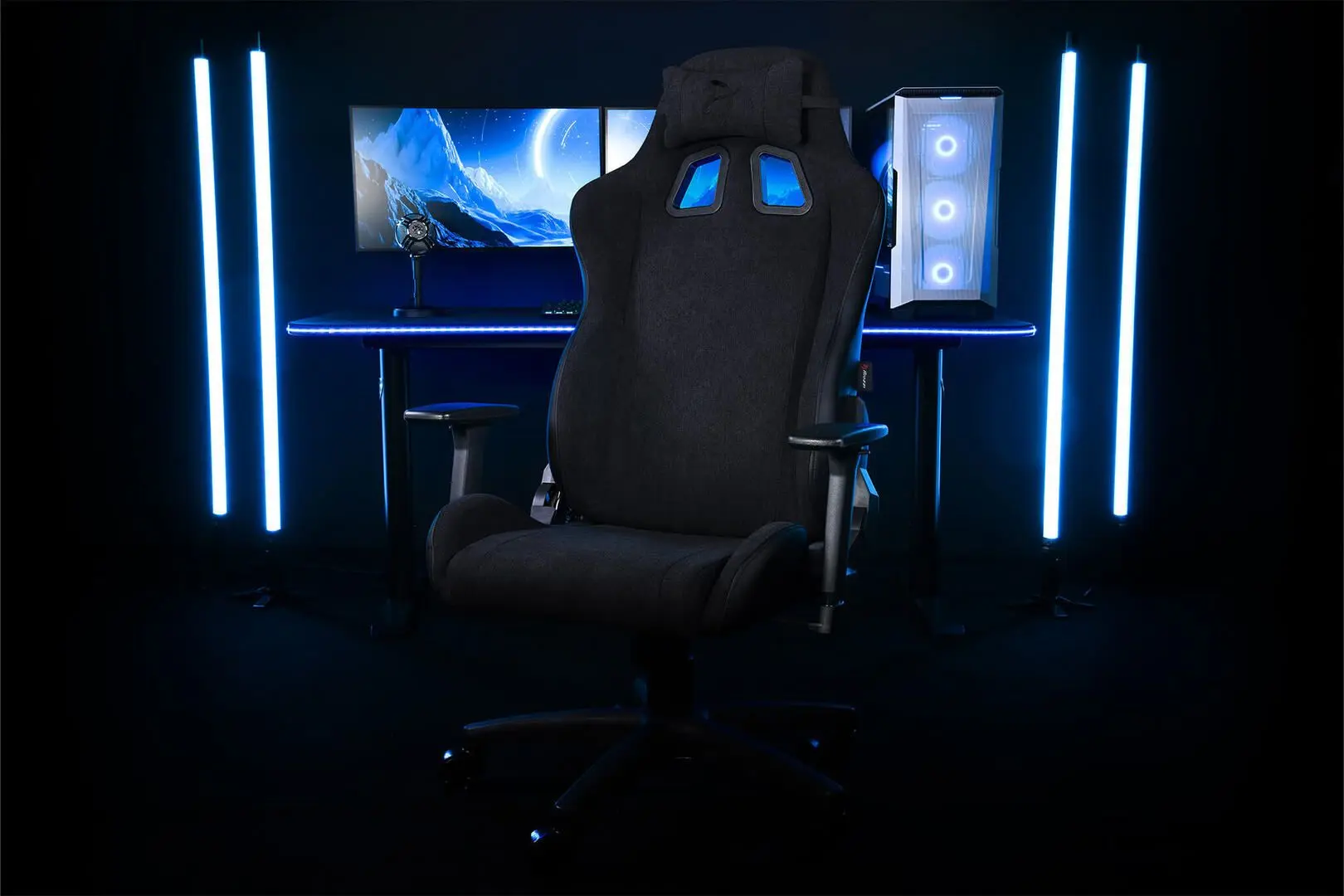 Fotoliu gaming Arozzi Avanti Soft Fabric (Pure Black)