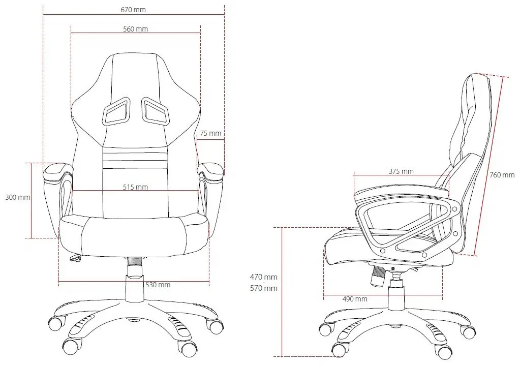 Игровое кресло Arozzi Monza (Black/Red)