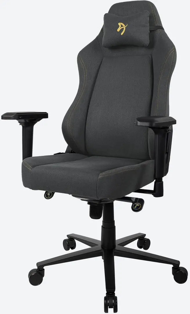 Fotoliu gaming Arozzi Primo Woven Fabric (Black/Gold) - 3