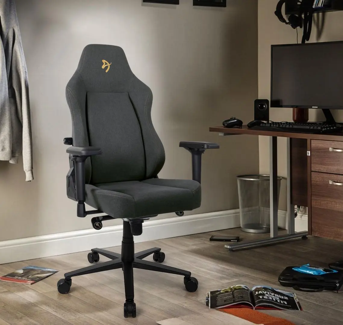 Fotoliu gaming Arozzi Primo Woven Fabric (Black/Gold)
