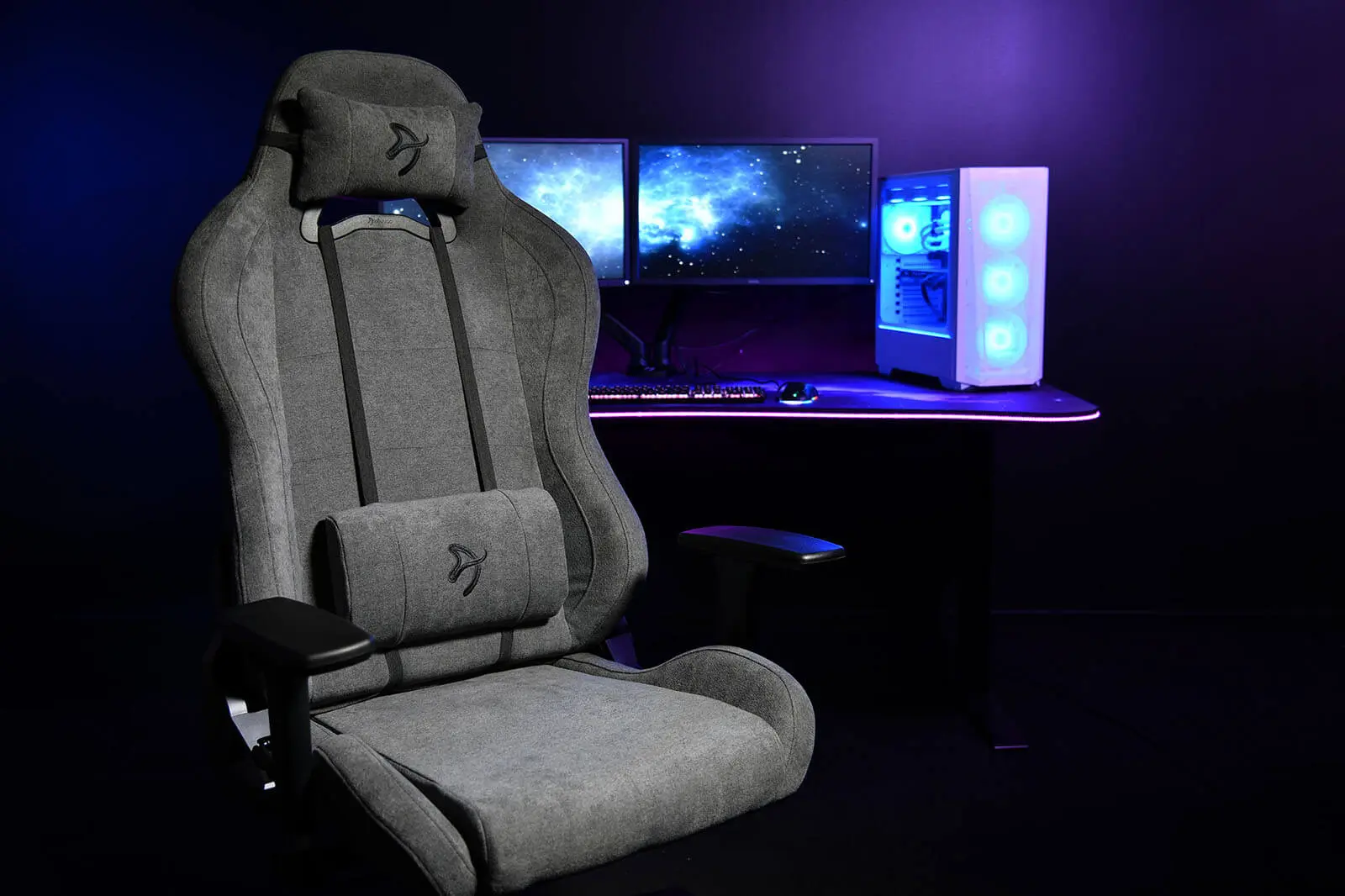 Игровое кресло Arozzi Torretta Soft Fabric (Ash) - 6