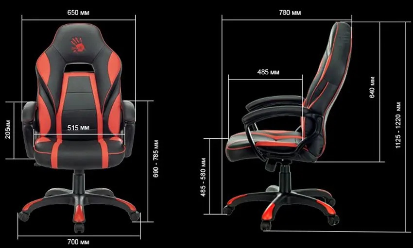 Игровое кресло Bloody GC-350 (Black/Red) - 6