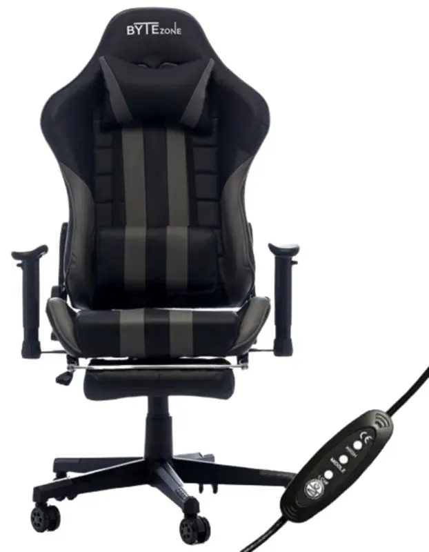 Fotoliu pentru jocuri Bytezone Python (Black/Gray)