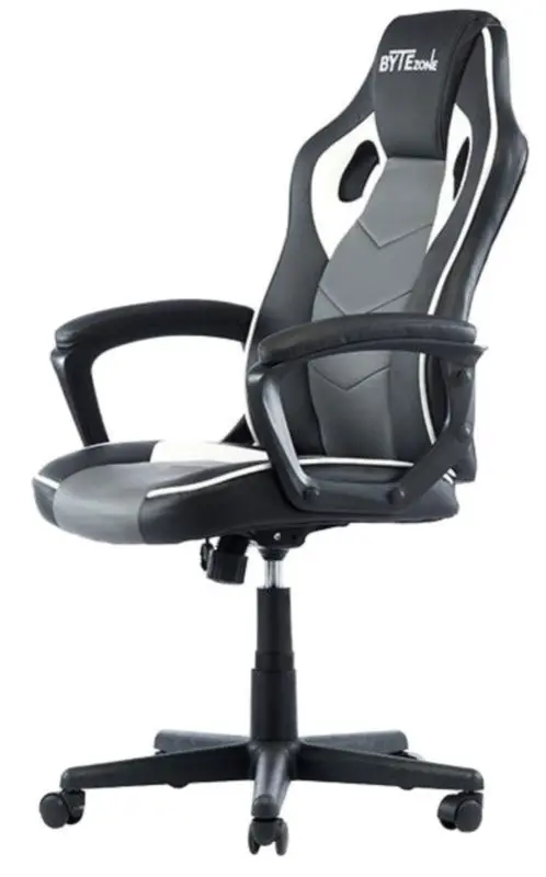Fotoliu pentru jocuri ByteZone Racer (Black/Grey/White) - 2