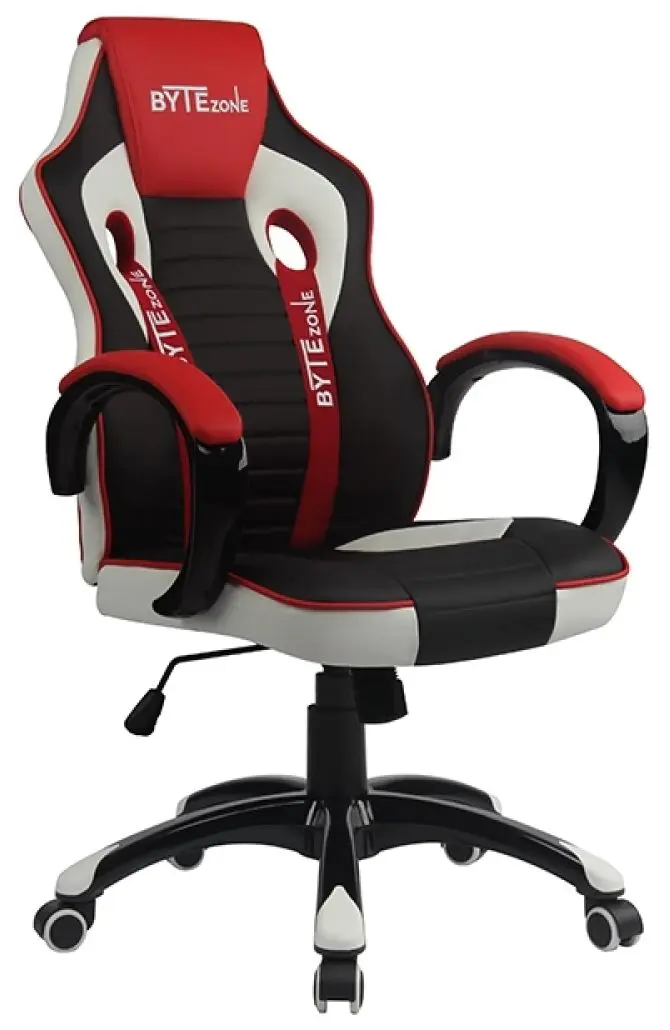Fotoliu pentru jocuri ByteZone Racer PRO (Black/Grey/Red) - 2