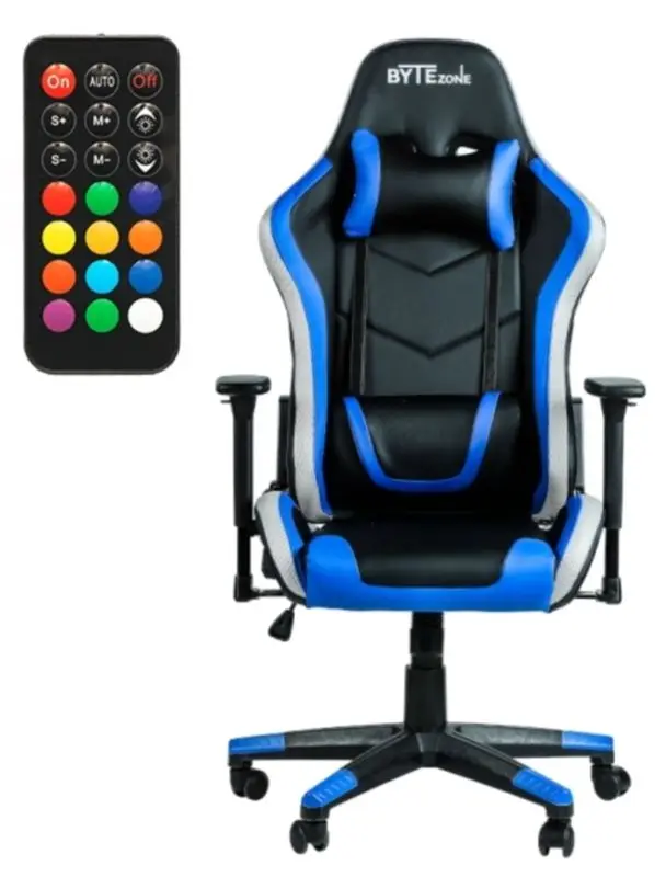 Fotoliu gaming ByteZone Thunder (Black/Blue) - 3