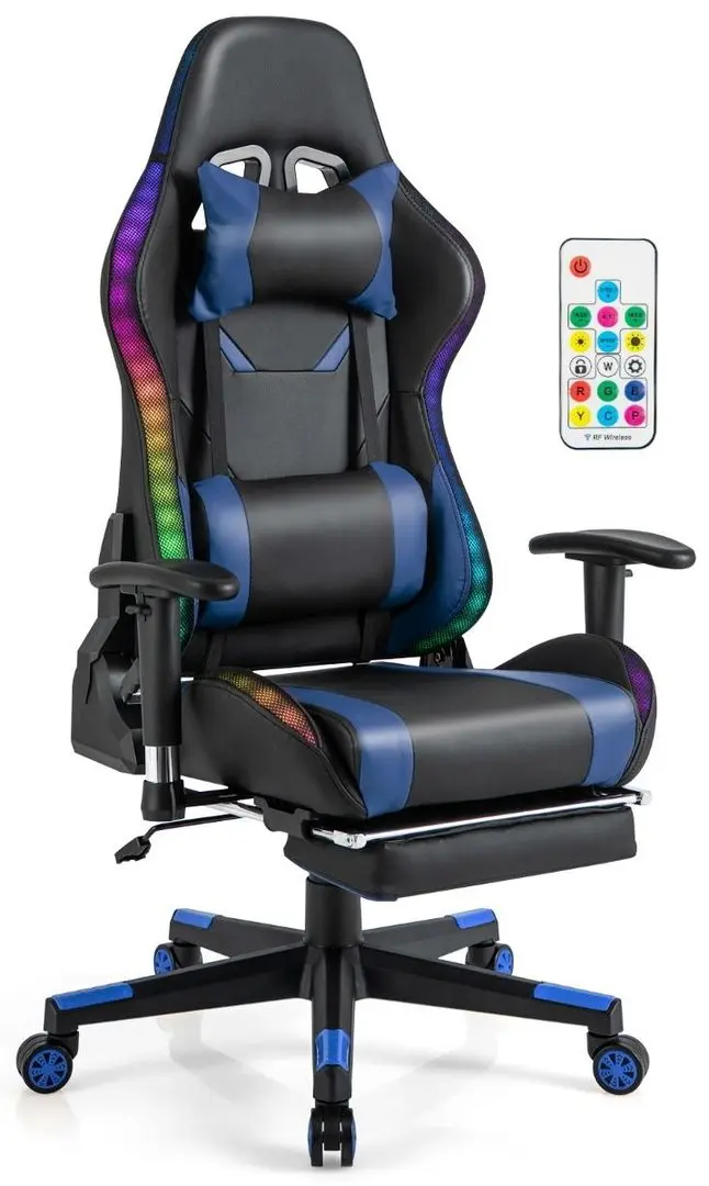 Игровое кресло Costway CB10483BL (Black/Blue)