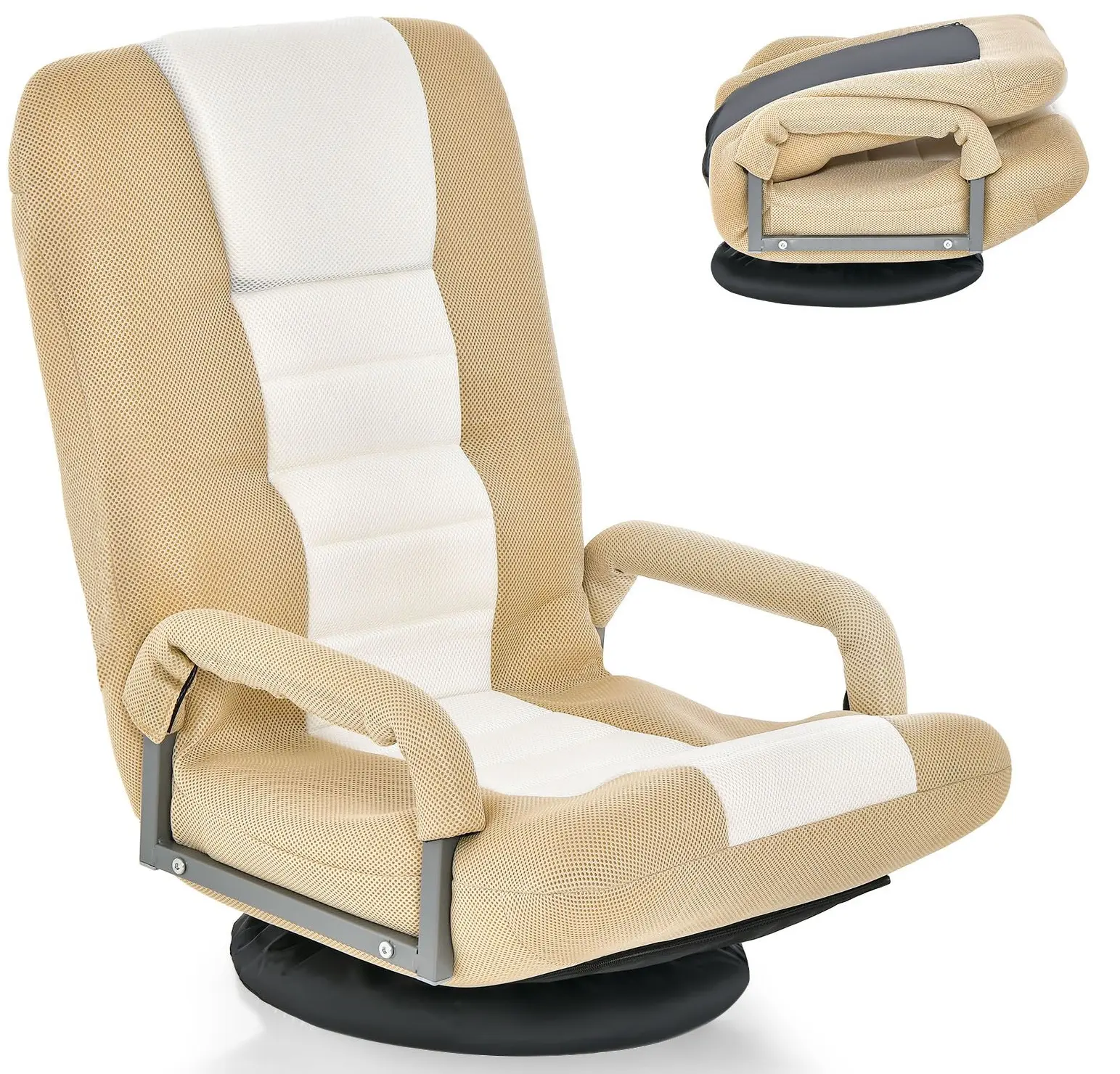 Fotoliu gaming Costway HW65937CF (Coffee)