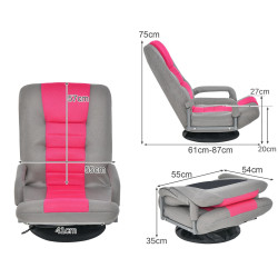 Fotoliu gaming Costway HW65937MH (Pink) Thumb