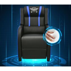 Кресло геймерское Costway HV10006BL (Blue/Black) Thumb