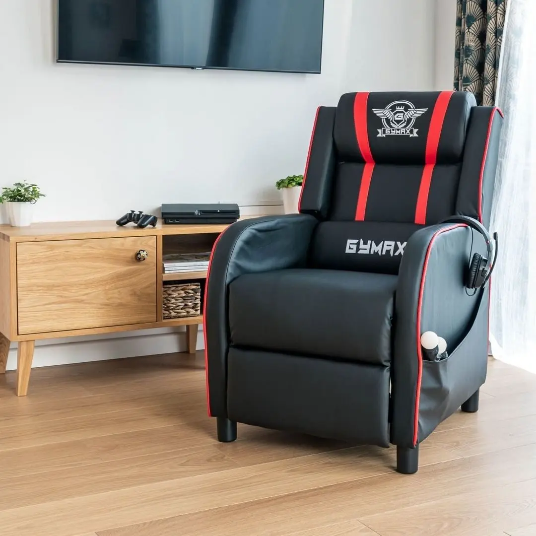 Fotoliu gaming Costway HV10006RE (Red/Black) - 5