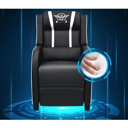 Fotoliu gaming Costway HV10006WH (White/Black) Thumb