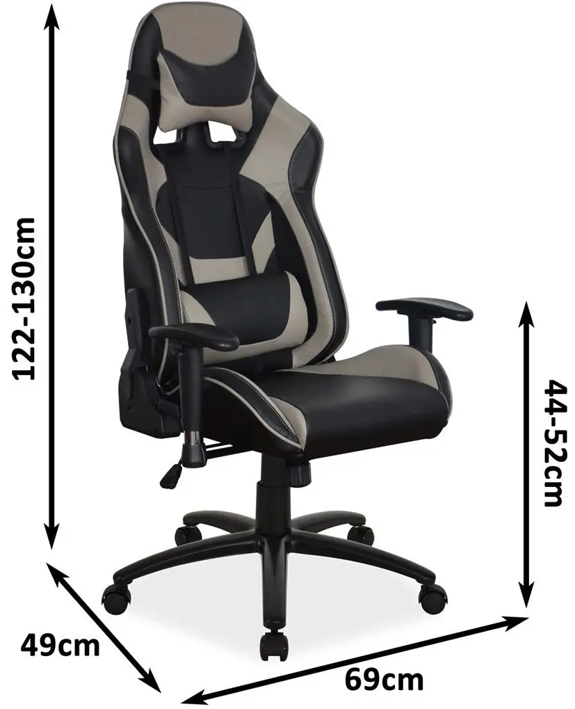 Кресло геймерское Signal Supra (Black/Gray) - 3