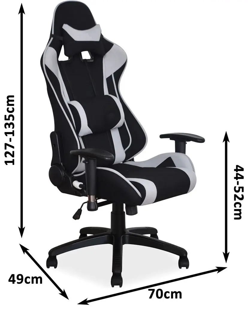 Fotoliu gaiming Signal Viper (Black/Gray)