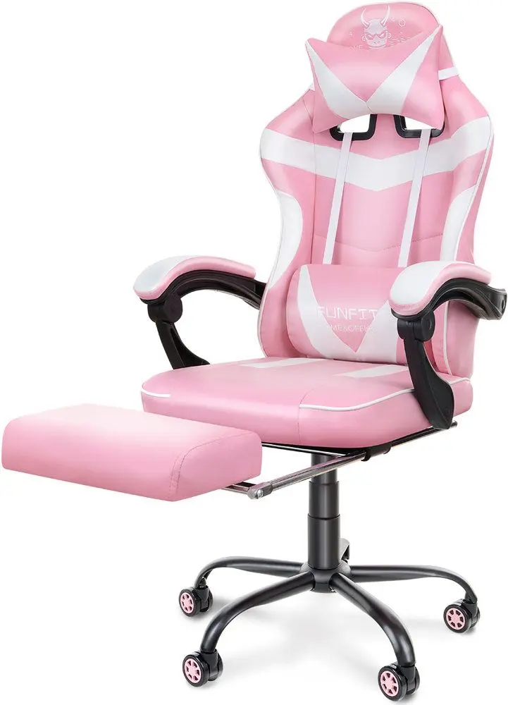 Геймерское кресло FunFit Game On RX4 (Pink/White) - 3