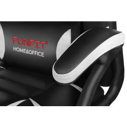 Геймерское кресло FunFit Game On RX6 (Black/White) Thumb