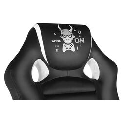 Геймерское кресло FunFit Game On RX6 (Black/White) Thumb