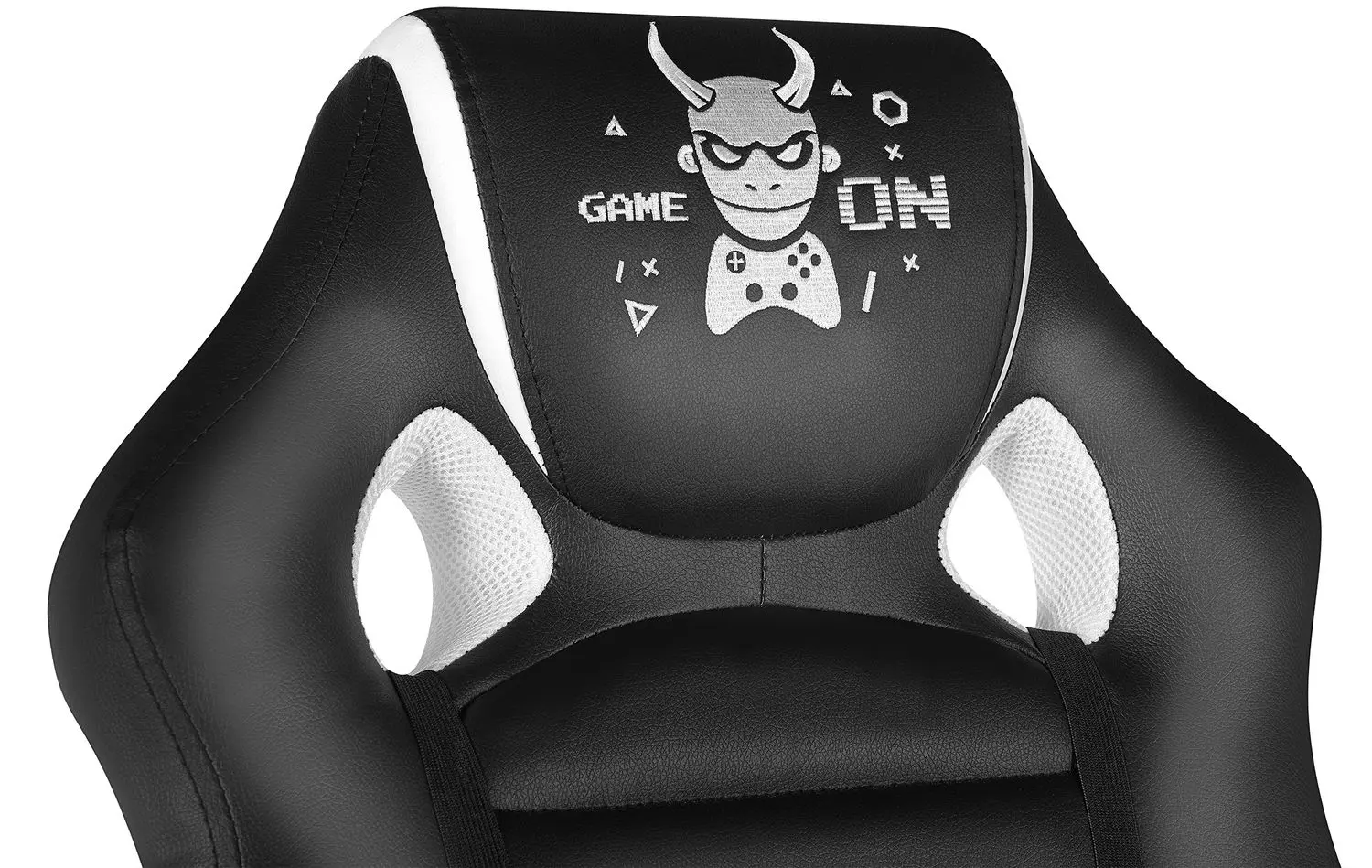 Геймерское кресло FunFit Game On RX6 (Black/White) - 9