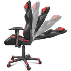 Fotoliu gaming FunFit Game On RX7 (Black/Red) Thumb