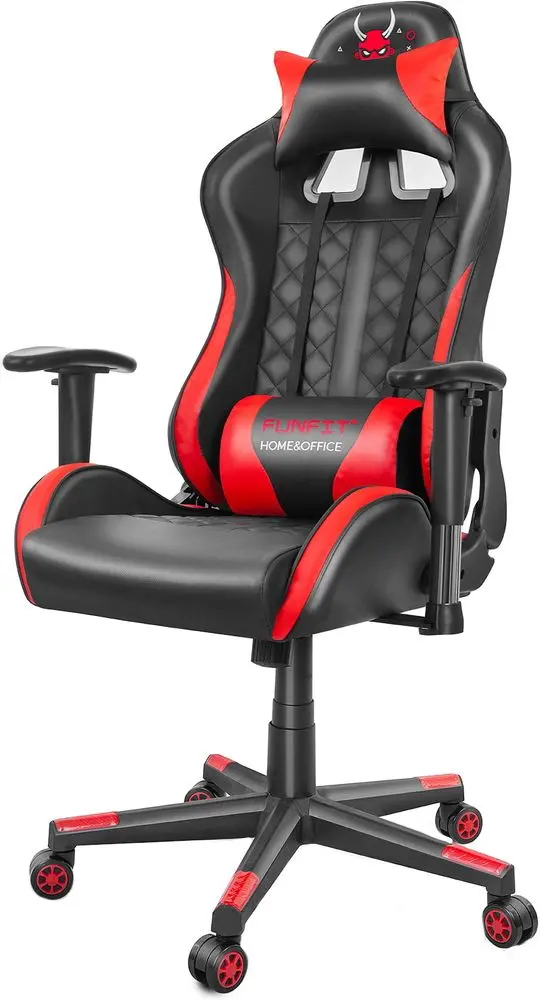 Fotoliu gaming FunFit Game On RX7 (Black/Red)