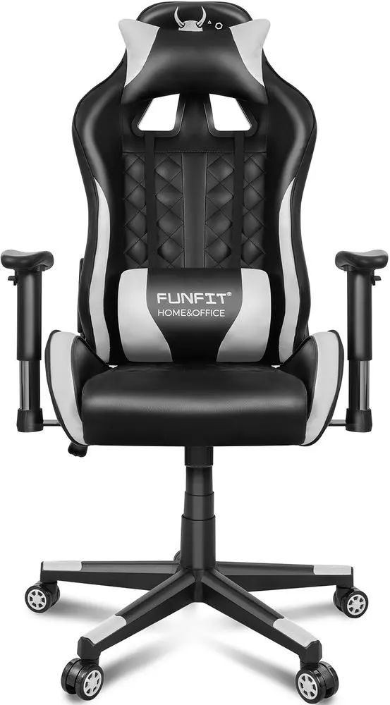 Геймерское кресло FunFit Game On RX7 (Black/White) - 9