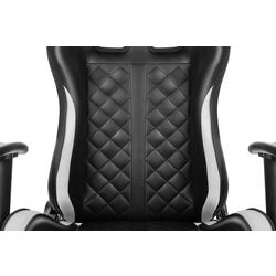 Геймерское кресло FunFit Game On RX7 (Black/White) Thumb