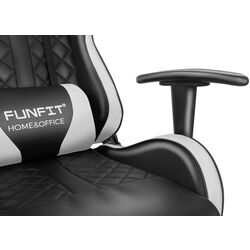 Геймерское кресло FunFit Game On RX7 (Black/White) Thumb