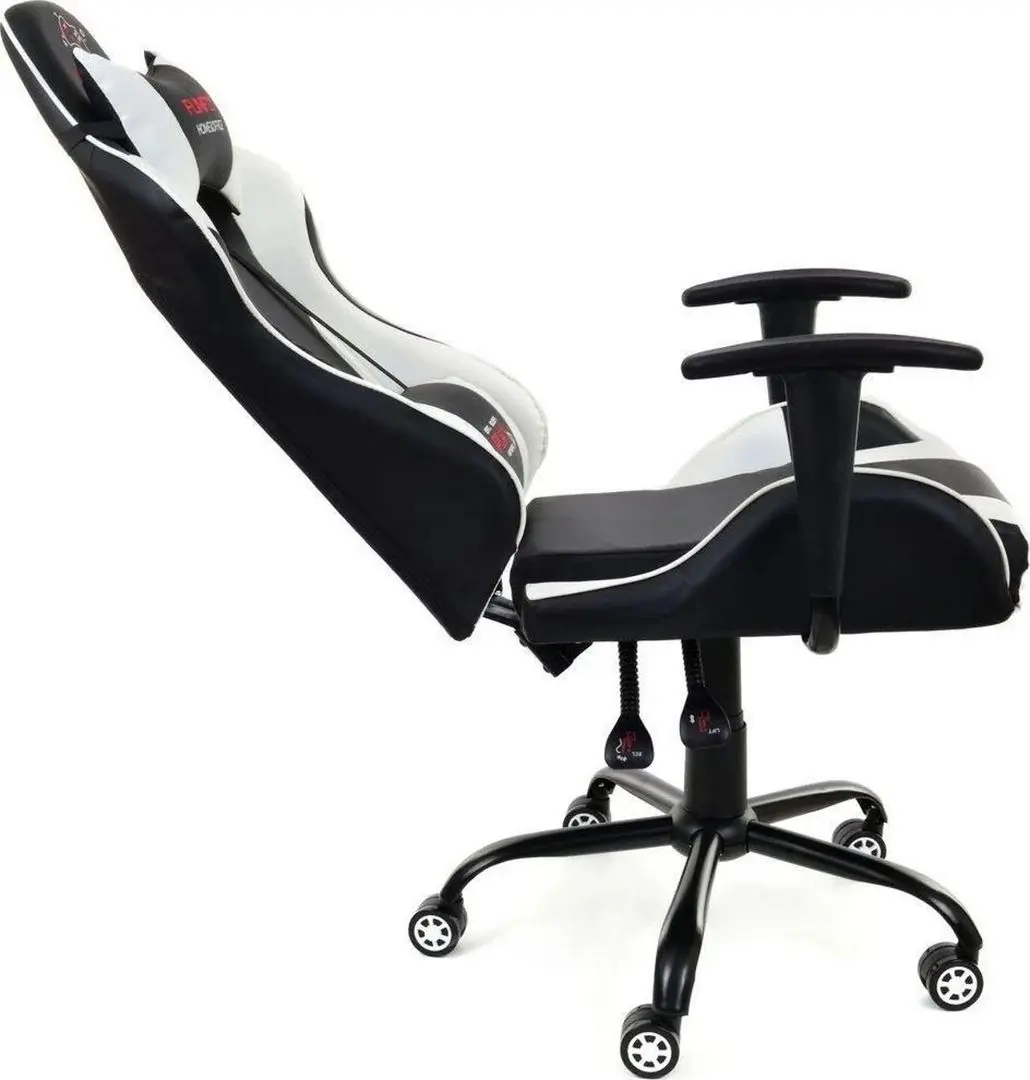 Игровое кресло FunFit PlayerONE 2666 (Black/White) - 8