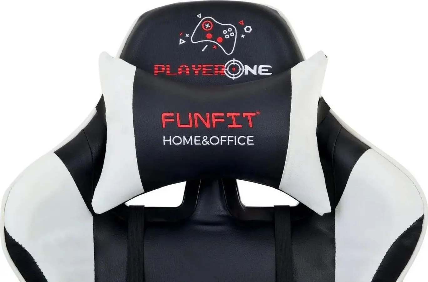 Игровое кресло FunFit PlayerONE 2666 (Black/White) - 4