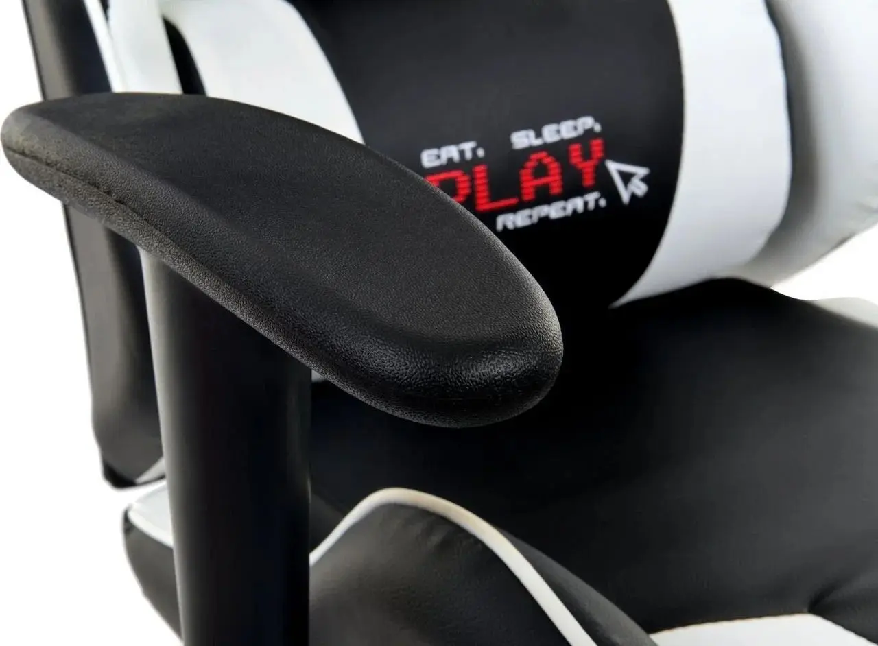 Игровое кресло FunFit PlayerONE 2666 (Black/White) - 2