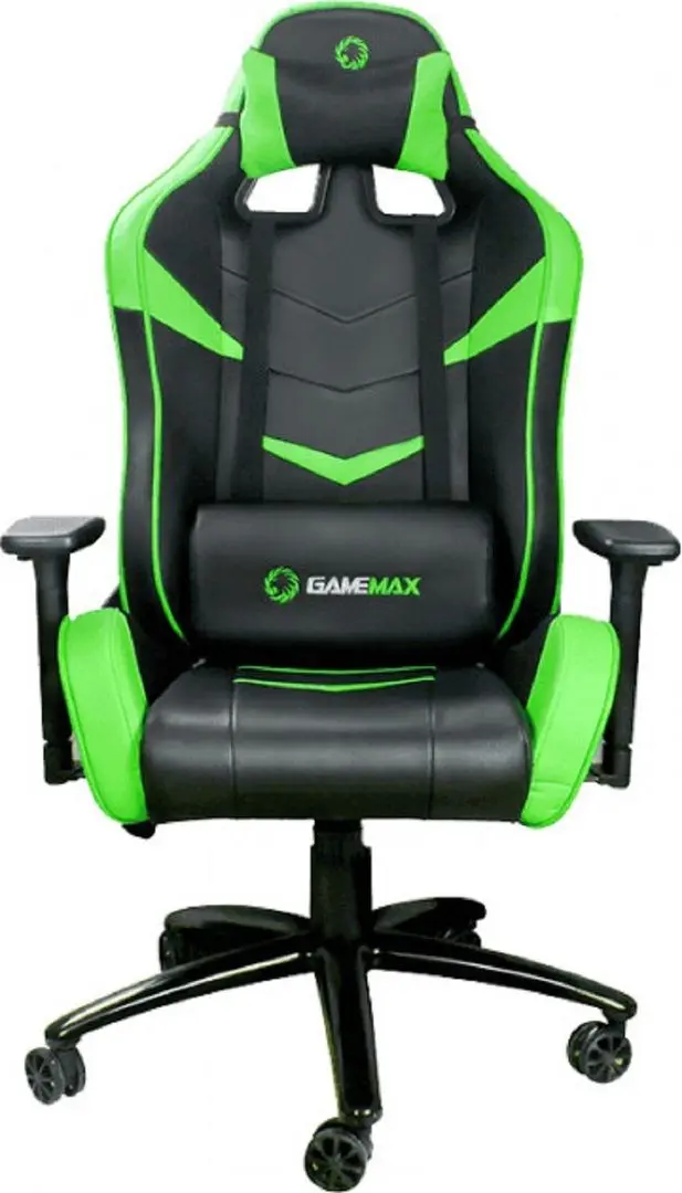 Кресло геймерское GameMax GCR08 (Black/Green)