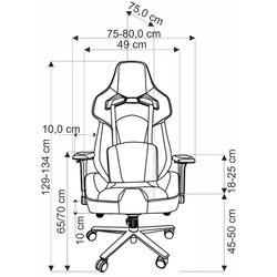 Fotoliu gaming Halmar Baldur (Grey/Black) Thumb