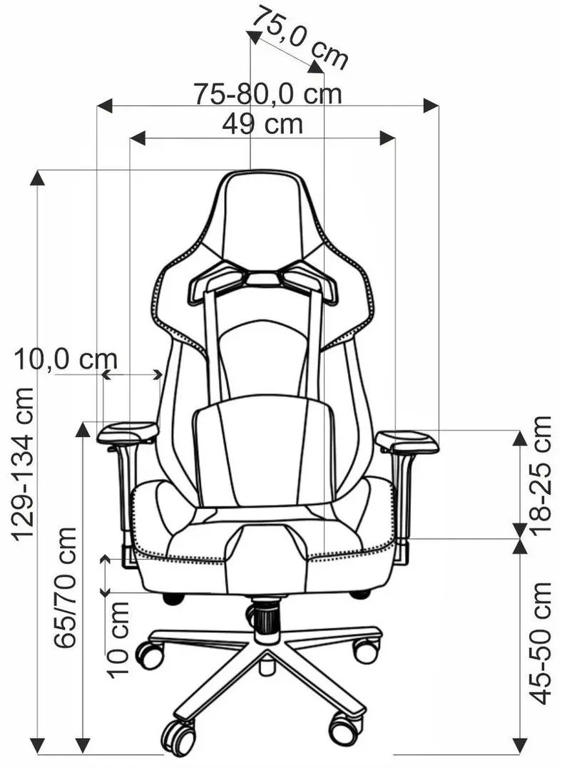 Fotoliu gaming Halmar Baldur (Grey/Black)