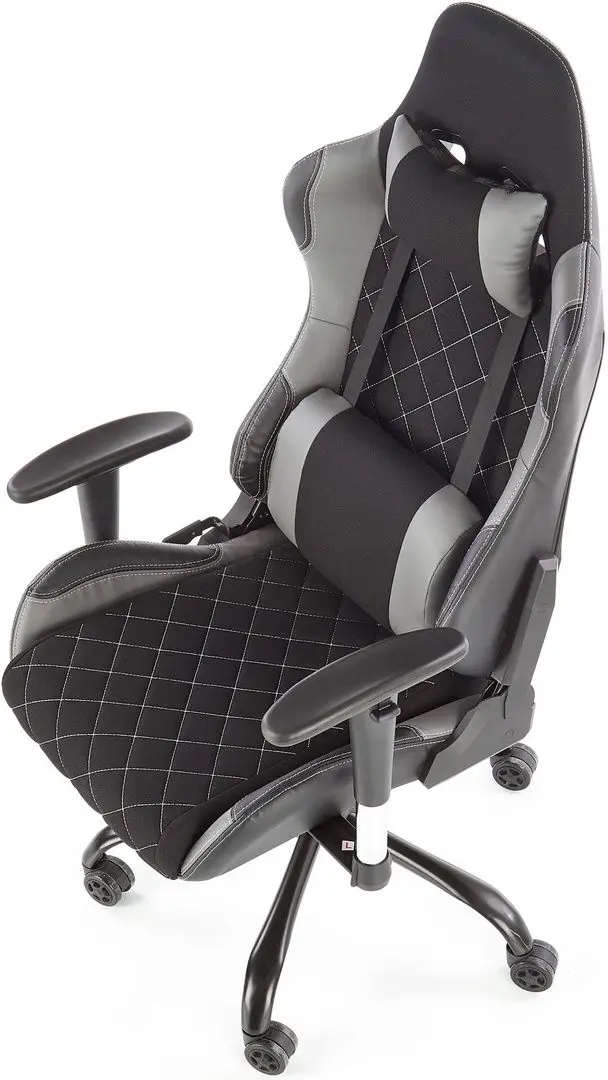 Fotoliu gaiming Halmar Drake (Black/Gray)