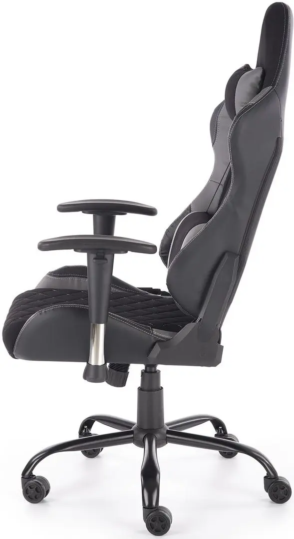 Fotoliu gaiming Halmar Drake (Black/Gray)